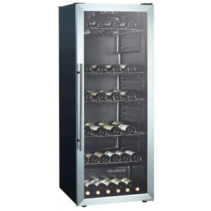 מקרר יין 100 בקבוקים WineBar WBS-270. מדפי מתכת